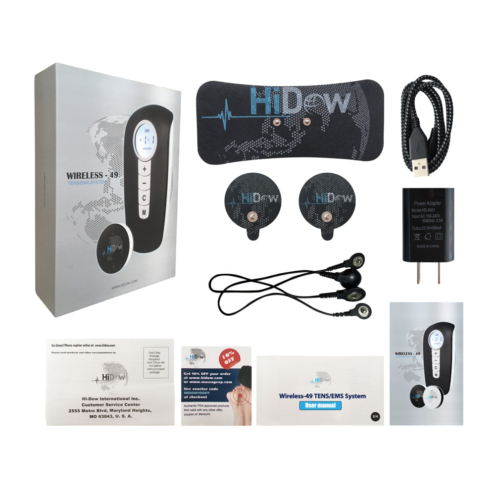 Hi-Dow Tens Unit AcUXP Micro Physical Therapy EMS PMS FDA Cleared